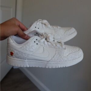 Nike White Quilted Sneakers